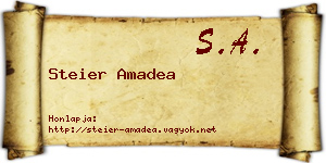 Steier Amadea névjegykártya
