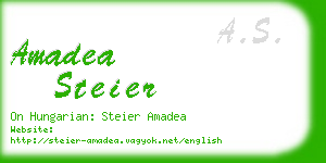 amadea steier business card